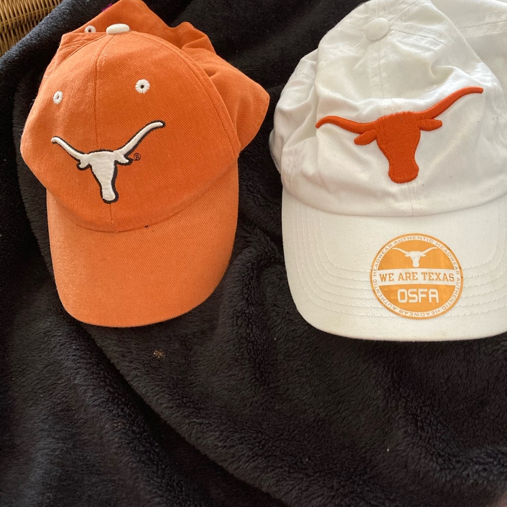 Texas Longhorns Orange and White Baseball Caps